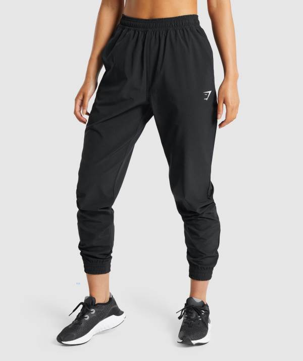 Damske Joggers Gymshark Training Woven Čierne | KC9816452